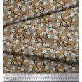 thumbnail image 2 of Soimoi Polyester Crepe Fabric Blossom Floral Decor Fabric Printed Yard 52 Inch Wide, 2 of 5