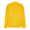 thumbnail image 4 of Rbaofujie Chandails pour Femmes Chandail à Col Rond Imprimé Coupe Ample Chandail à Manches Longues Chandail à Capuche Chandails à Capuche Jaunes pour Femmes, 4 of 4