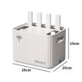 thumbnail image 3 of YAOMOBB Boîte de Rangement pour Routeur Sans Fil Boîte de Rangement Grande Capacité Wifi Fil Réseau Boîte de Tri de Câbles Fournitures Ménagères Étui de Rangement pour Câbles, 3 of 5