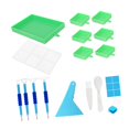 thumbnail image 1 of 5D DIY Diamond Paintings Tray Point Drill Tray Bead Sorting Plate Rhinestone Box Green, 1 of 7