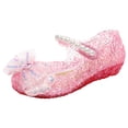 thumbnail image 1 of Kcodviy Girls Sandals New Pattern infant Sandals Girls Cute Bow Decoration Soft Kids Sandals with Strap Sole Comfortable Hook Loop Girls Wedge Sandals Shoes, 1 of 4