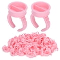 thumbnail image 4 of 1000pcs Tattoo Ink Ring Cups Disposable Pigment Holder Adjustable Eyelash Grafting ToolL 1, 4 of 14