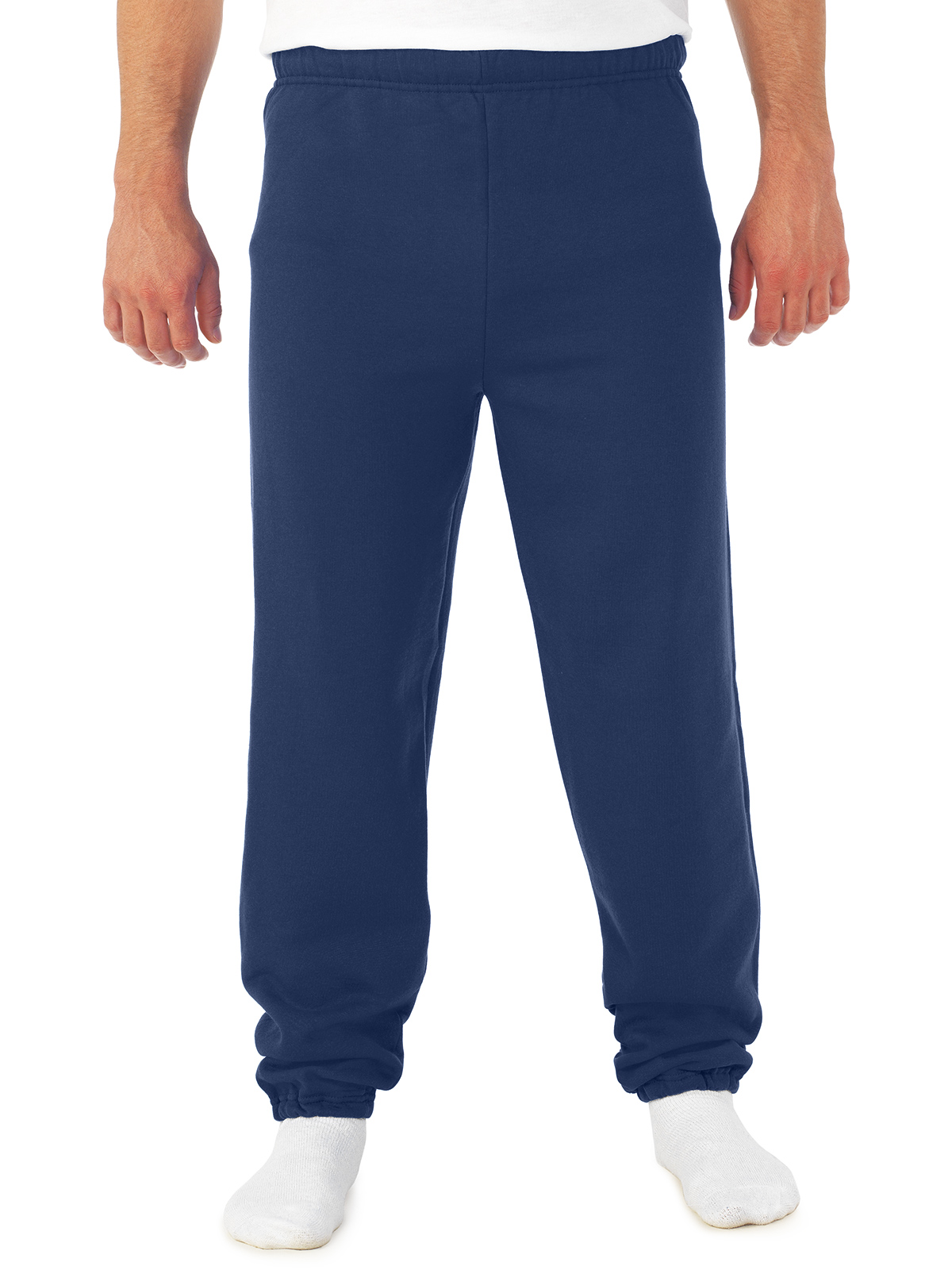Jerzees Mens NuBlend Elastic Bottom Sweatpants, 2X, J Navy