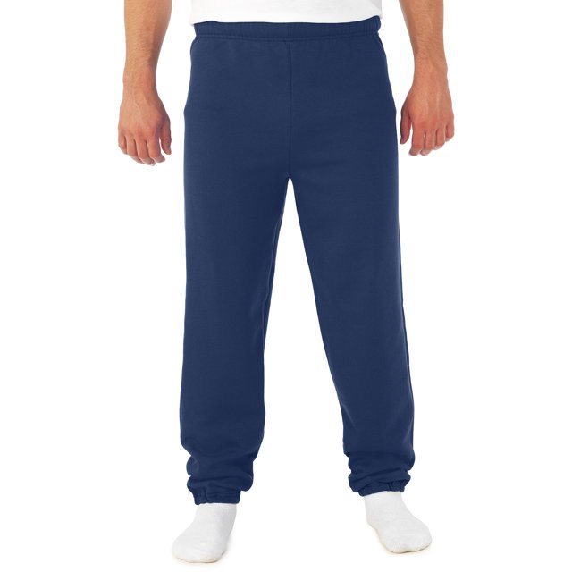Jerzees Mens NuBlend Elastic Bottom Sweatpants, 2X, J Navy