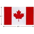 thumbnail image 2 of Flags Banners & Accessories Canada 3x5 Banner with Maple Leaf National FT Polyester Decoration for, 2 of 6