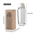 thumbnail image 3 of Kitchen Cups, Ongmies Square Glass Milk Bottle with A Silicone Dispenser Cap Glass Juice Bottles with Airtight Screw Lid Drinking Bottles with Capacity Marks, Glass&Bottle, 1X Manhattan Glass Shaker, 3 of 9