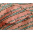 thumbnail image 4 of oneOone Silk Tabby Fabric Floral & Flying Swan Block Print Fabric BTY 42 Inch Wide, 4 of 4