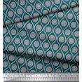 thumbnail image 3 of Soimoi Poly Georgette Fabric Dot & Ogee Damask Print Fabric by The Yard 52 Inch Wide, 3 of 3