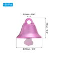 thumbnail image 2 of Unique Bargains Mini Jingle Bells 0.9' Metal Hanging Bells Pink 50Pack, 2 of 5