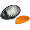 thumbnail image 2 of LED RV Exterior Porch Utility Light Oval 12v 300 Lumen Lighting Fixture Replacement Lighting for RVs Trailers Campers 5th Wheels Black Base Clear and Amber Lens (Black with on/Off Switch 1-Pack), 2 of 5