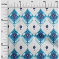 thumbnail image 2 of oneOone Polyester Spandex Medium Blue Fabric Asian Ikat Sewing Craft Projects Fabric Prints By Yard 56 Inch Wide-8512, 2 of 4