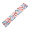 thumbnail image 2 of Yhmxh Table Chemin, Nappe Lapin de Pâques Oeufs Polyester Coton Imprimée Drapeau de Table Décoration de Table Tapis de Bureau, 2 of 5