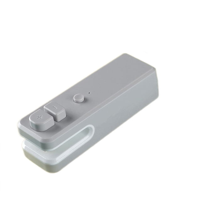 bedienty Plastic Electric Bag Sealing Machine Portable Handheld 300mAh Kitchen Snack Vegetables Fruits Bread Chips Sealer Grey 1Set