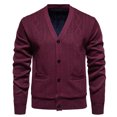 thumbnail image 1 of Cardigan Épais Texturé pour Homme, Veste en Tricot à Boutons, 1 of 5