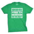 thumbnail image 1 of Mens Warning Prone to Shenanigans and Malarkey T Shirt Saint Patricks Day Tee (Green) - L, 1 of 4