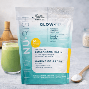 NU·RISH Marine Collagen Powder - Complex with Hyaluronic Acid, Biotin and Vitamin C for Skin, Hair, Joint Health and Bone Support