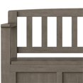 thumbnail image 4 of Brooklyn 48" Wide Wood Contemporary Entryway Storage Bench in Farmhouse Gray, 4 of 7