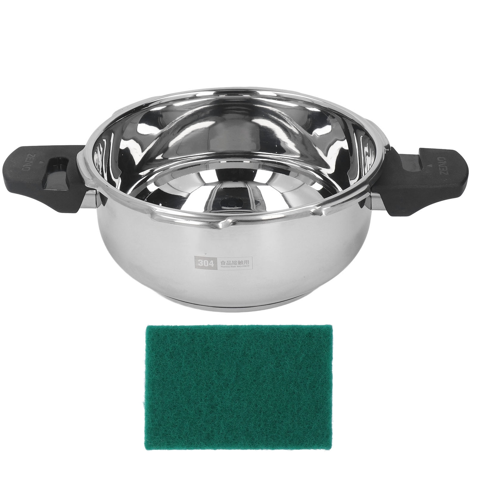 Pressure Cooker, Stainless Steel Mini Pressure Cooker Safe Explosion Proof 1.8L 1.8 Liter Pressure Cooker Oyster Fish Head Pot for Gas Stove Induction Cooker