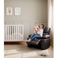 thumbnail image 3 of Garvee Oversized Electric Recliner Chair - 360° Rocker Swivel, PU Leather, Heat and Massage, Brown, 3 of 8