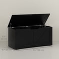 thumbnail image 3 of HOMCOM Storage Chest for Living Room, Storage Bench, 39.4"W, Black, 3 of 10