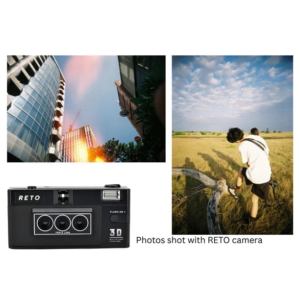 RETO 3D Classic 35mm Film Camera - Retro Lenticular 3D Effect