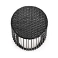 thumbnail image 4 of Table d’appoint en osier pour patio HOMETRENDS – Noir, 4 of 10