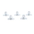thumbnail image 1 of 5PCS L Track Double Lug Threaded Stud Nut Fitting Tie Down Mounting Bolts for Heavy Duty Anchor Points Bearing 5500 LBS for Truck Bed or Cargo System Rails, 1 of 7