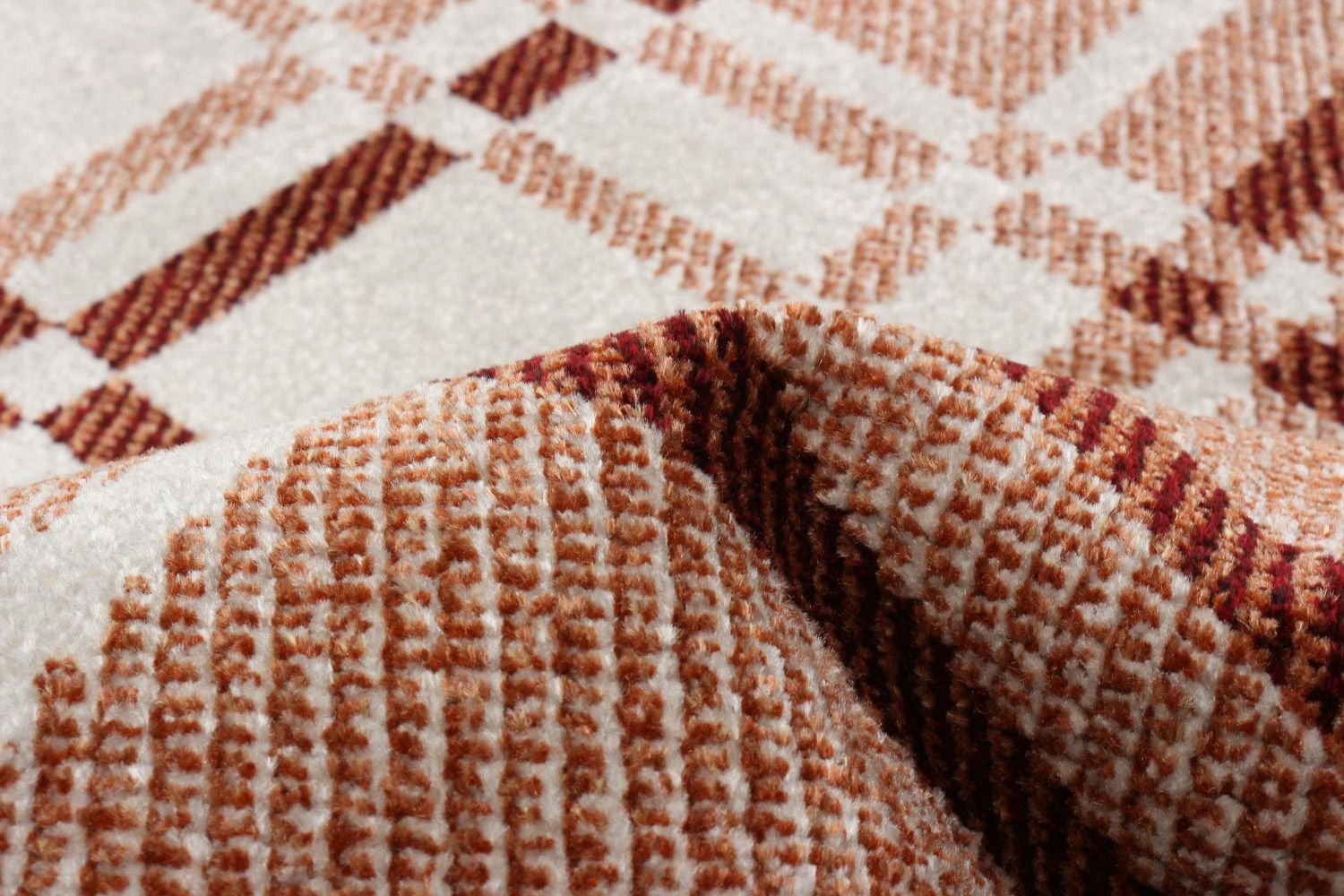 Tapis Lavable ECARPET à Carreaux pour Chambre, Salon, Chambre d'Enfant, Couloir