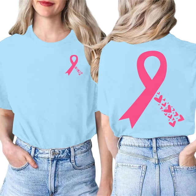 Women's T-Shirts Casual Short Sleeve Tops for Daily and with Round Neck Design
