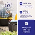 thumbnail image 3 of Homz Conteneur de Stockage Durable de 34 Gallons avec Couvercle, Noir/jaune (Lot de 4), 3 of 9