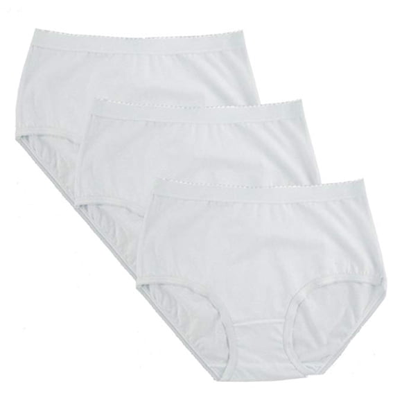 FEM Organic Cotton Full Brief Panties Women's Underwear - 3 pk