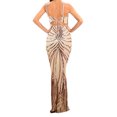 thumbnail image 4 of TIMIFIS Women's Sequined Sleeveless Party Cocktail Evening Prom Gown Mermaid Maxi Long DressFall, 4 of 4