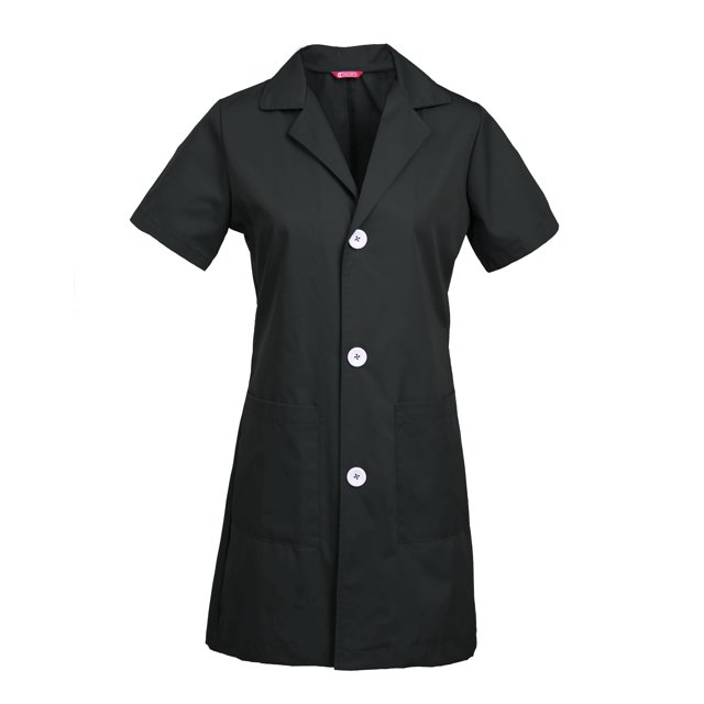 Manteau de Laboratoire à Manches Courtes pour Femmes