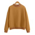 thumbnail image 1 of cfhntfmh Chandail à Col Rond pour Femmes en Molleton Chaud à Manches Longues Chandail 2024 Vêtements d'Automne Mode Col Rond T-Shirts Basiques, 1 of 4