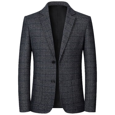 Pisexur Veston pour Homme Veston pour Homme à la Mode Décontracté à Manches Longues à Revers Veston Blazer Veston pour Homme Blazer pour Homme Manteau Sport pour Homme