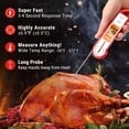 thumbnail image 2 of ThermoPro TP19HW Waterproof Meat Thermometer with Magnet, LED Display and Stainless Steel Probe, 2 of 11