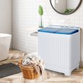 thumbnail image 3 of Costway Portable Washing Machine 20lbs Washer 8.5lbs Spinner Built-in Drain Pump, 3 of 10