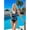 QM-DX311-Blue, variant on Top-kevin Womens One Piece Swimsuit Tummy Control Adjustable Strap Rainbow Stripe Bathing Suit for Beach