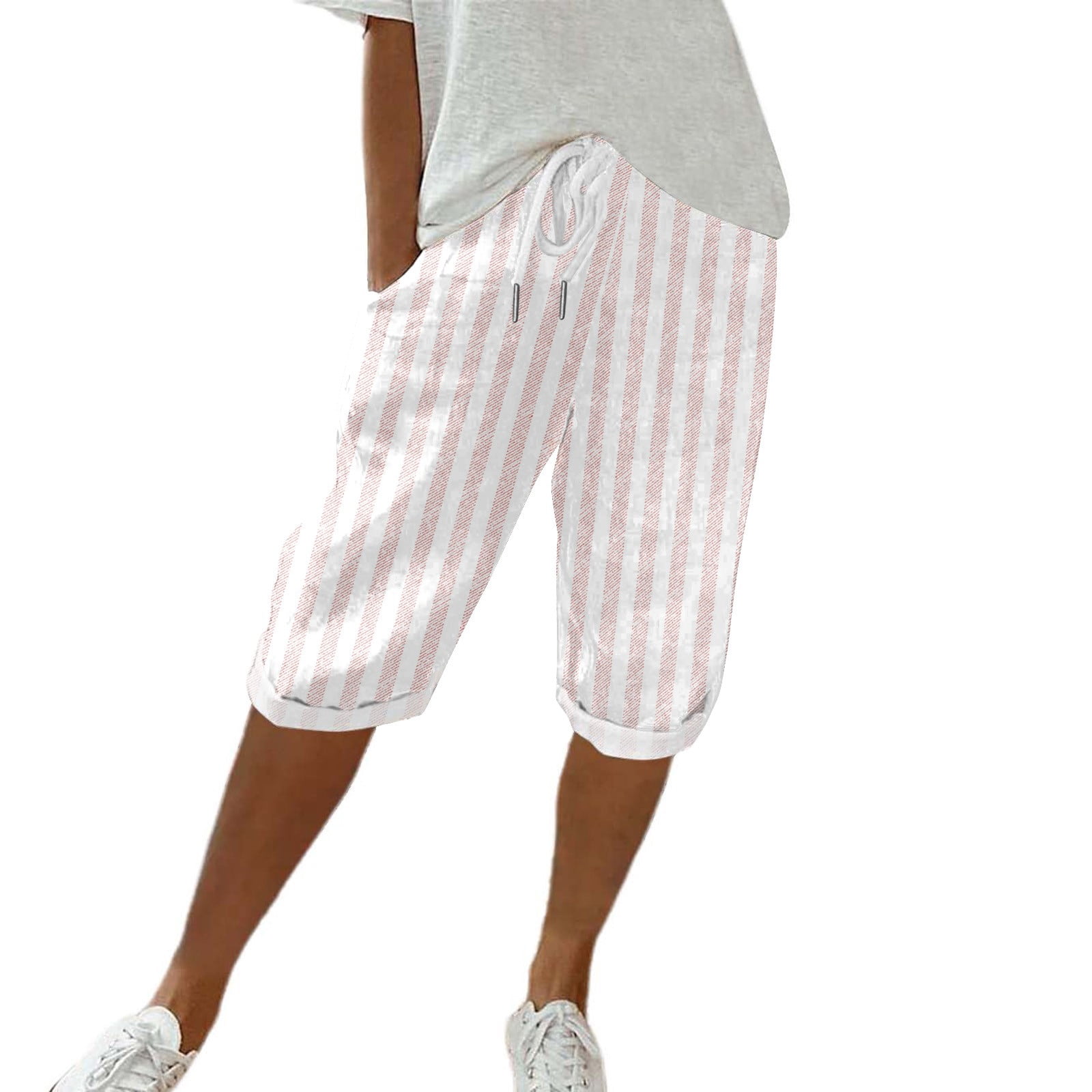 zicth Pink Shorts for Womens Fahion Women's Cotton and Linen