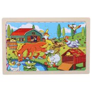 EGNMCR Wooden Puzzles Toddler Toys Gifts For 1 2 3 Year Old Boys Girls Toddler Sensory Toy Wooden puzzle Birthday Gifts for Kids