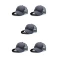 thumbnail image 2 of relayinert Fashionable Polyester Mesh Trucker Hat Stay Cool And Stylish Sporty Style grey 5Set, 2 of 6