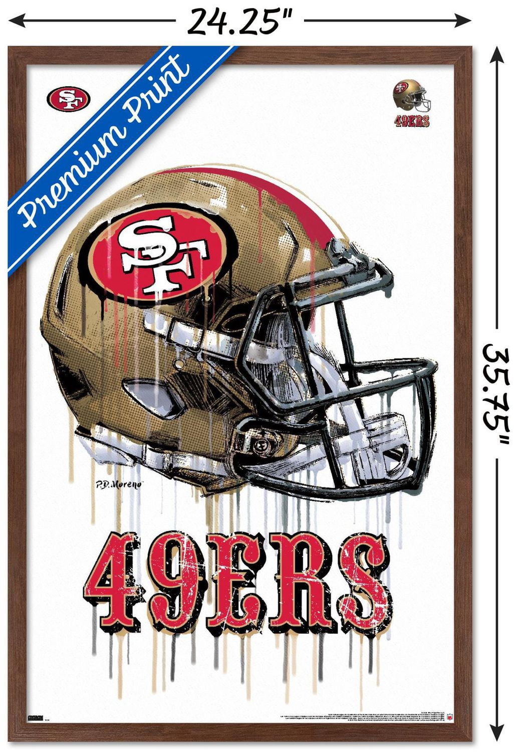 NFL San Francisco 49ers - Casque anti-goutte 20