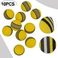 thumbnail image 2 of 10pc Golf Swing Training Foam Balls Indoor Practice Rainbow Sponge Balls, 2 of 9