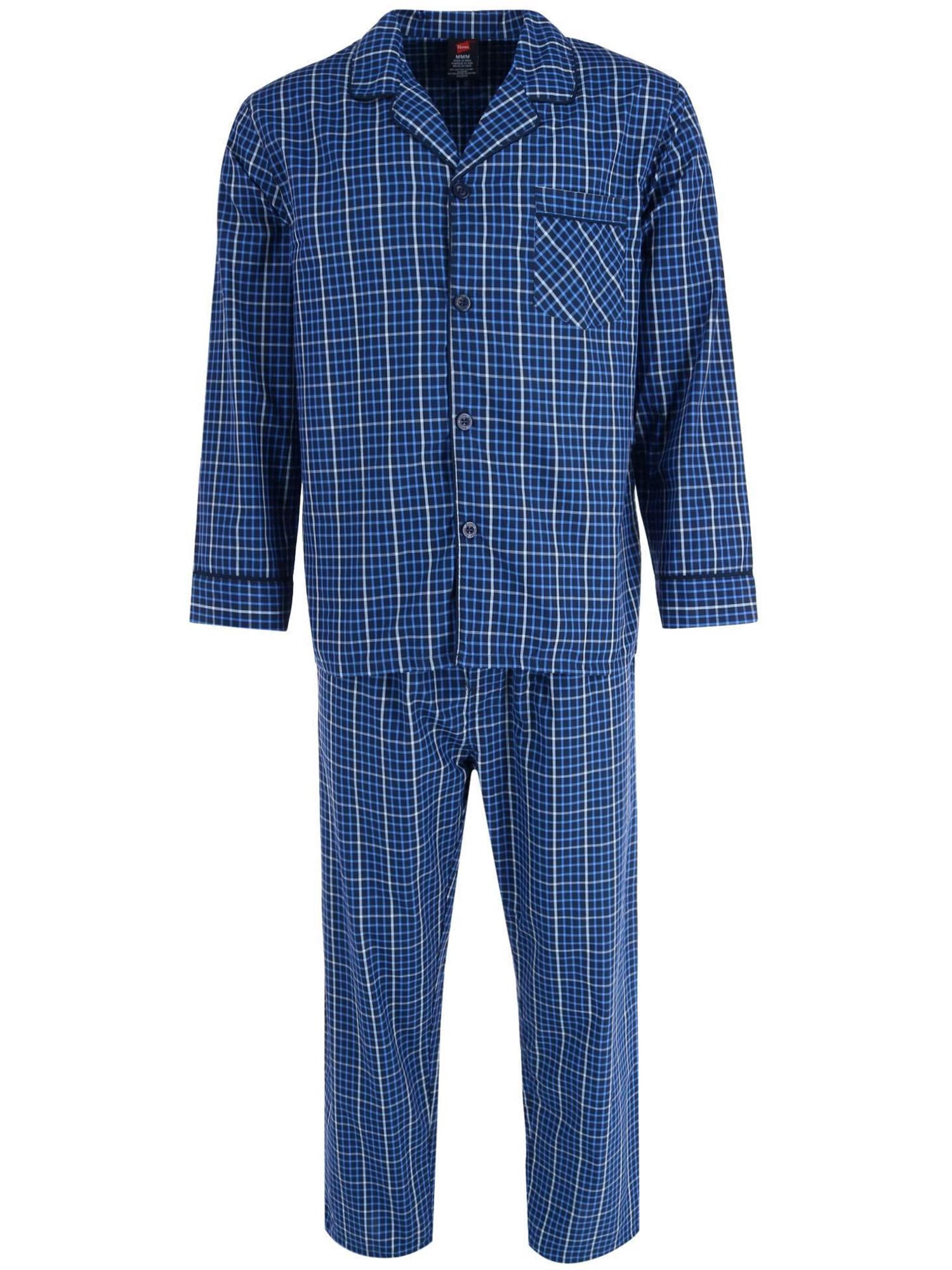 Hanes  Broadcloth Long Sleeve Pajama Set (Men's Big & Tall)