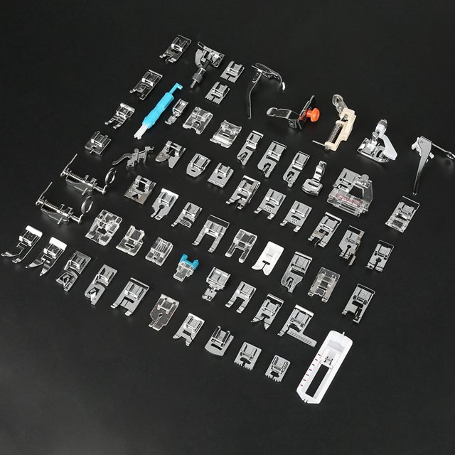Zyyini 62PCS Household Multifunctional Sewing Machine Parts Press Foot Sew Machine Accessories Kit Set,Press Foot, Sew Machine Accessories