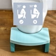 thumbnail image 2 of Detachable Toilet Stool with Non-Slip Base Splicable Potty Step Stool Sitting Posture Foot Stool Bathroom Toilet Potty Stool for Kids Adults Pregnant Woman, 2 of 8