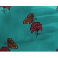 thumbnail image 4 of oneOone Georgette Viscose Fabric Floral & Block Printed Fabric 1 Yard 42 Inch Wide, 4 of 4
