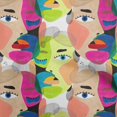 thumbnail image 1 of oneOone Georgette Viscose Light Beige Fabric Abstracts Sewing Craft Projects Fabric Prints By Yard 42 Inch Wide, 1 of 5