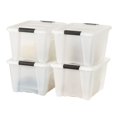 thumbnail image 1 of IRIS USA 30 L Plastic Storage Box with Lid and Latches - 4 Pack - BPA-Free, Discreet Organizing Solution, Durable Nestable Stackable Contai, 1 of 1