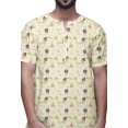 thumbnail image 4 of Atasi Kurta Court Ajusté en Coton Cambric Imprimé Col Goutte d'Eau Chemise Décontractée, 4 of 5